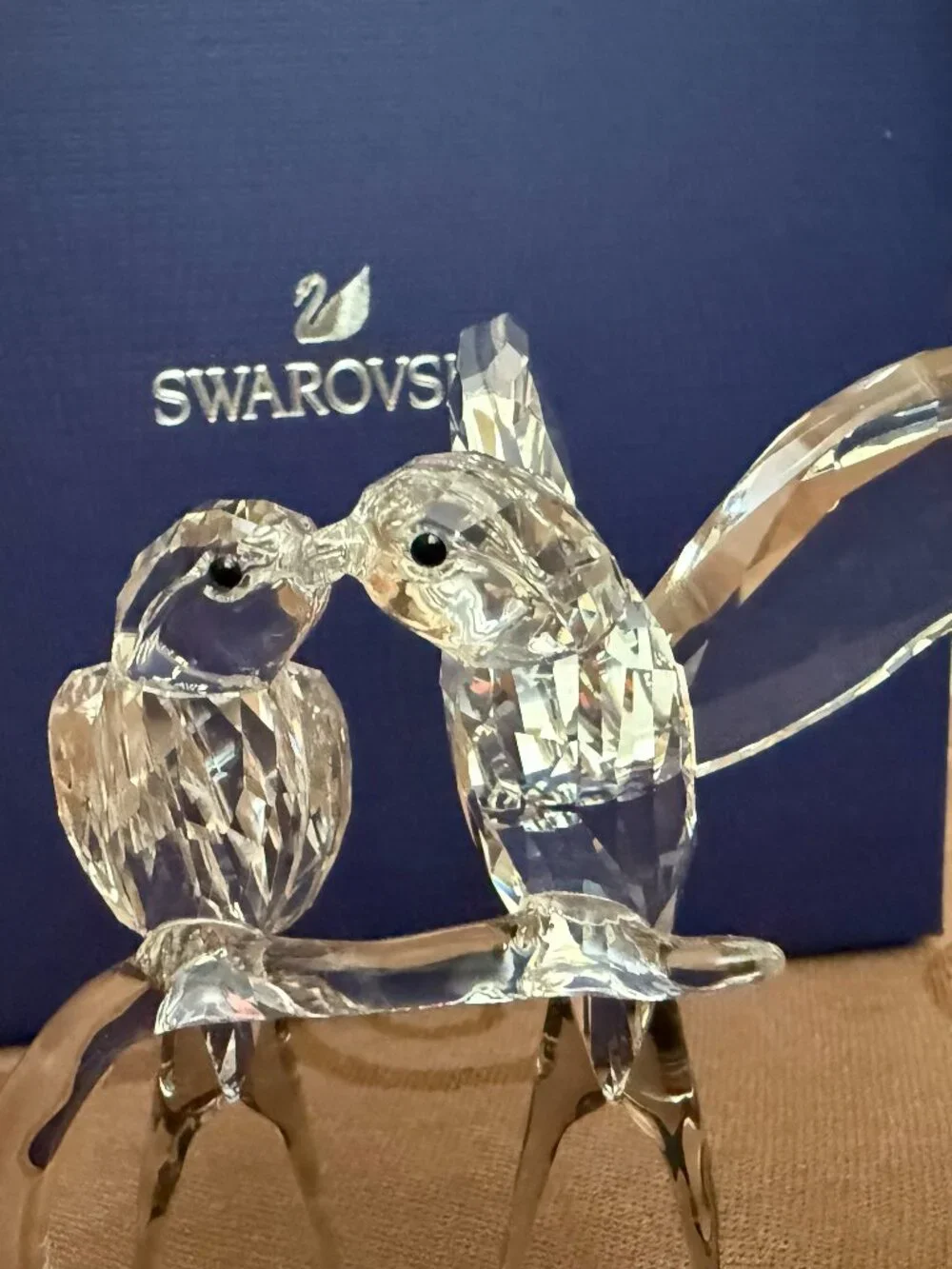Swarovski Swallows on Crystal Branch Figurine